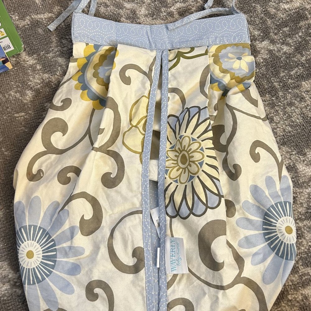 Trend Lab Baby Diaper Stacker Waverly Pattern Blue, Cream. Orange Floral